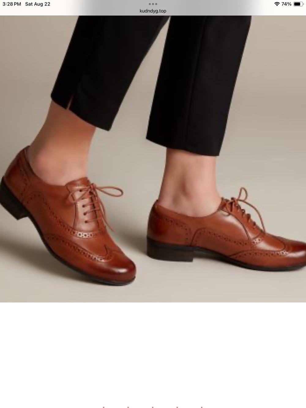 Clarks Hamble oak tan  Womens Brown Leather Brogue Oxfords. NWOB